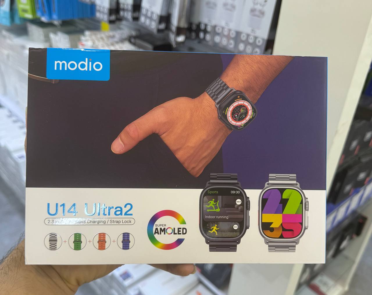 ساعت هوشمند modio U14 ultra2 super amoled